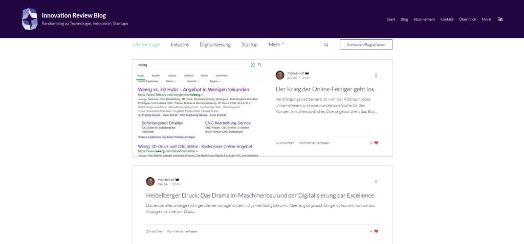 Blog über Frästeile